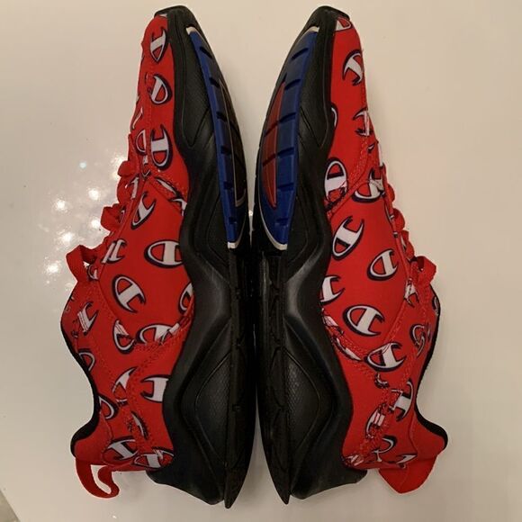 Champion Red/White Sneakers Size 6,5 - 7 - Picture 3 of 8